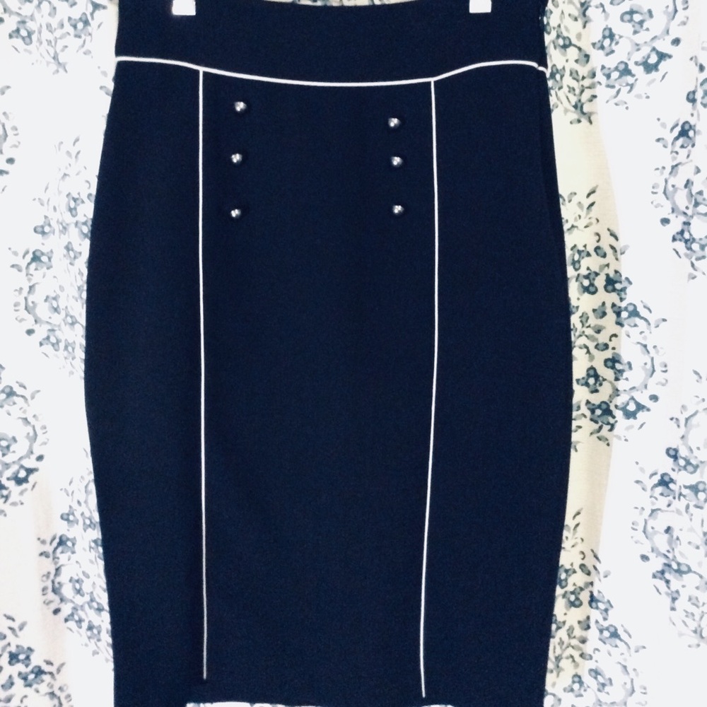 DownEast Black Pencil Skirt